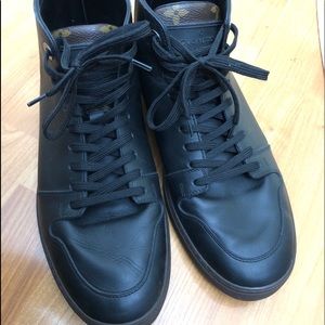 SOLD Louis Vuitton Black Leather/Brown Monogram